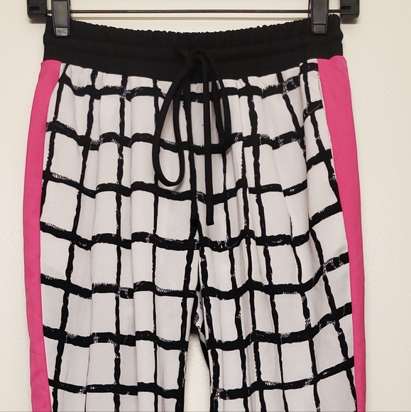 Mustard Seed Windowpane Checked Joggers - Picture 3 of 8